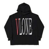 Vlone Hoodie Popular Hooded Pure Cotton Sweater Letter Autumn And Winter Clothing