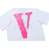 Vlone T Shirt Spring And Summer Spray Flower Portrait Short Sleeve