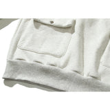 Kanye West Sunday Service Hoodie Vintage Fleece-Lined Hooded Multi-Pocket Thickened Hoodie