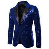 Men Prom Outfits Dress Gold Sequins