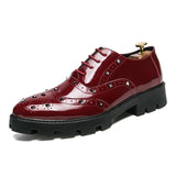Men's Shoes Korean Casual Shoes Taobao Pieces Delivery Men's Shoes Autumn Leather Shoes High Patent Leather Men's Shoes