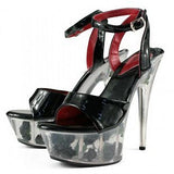 Platform Heels for Women Summer Sandals Peep Toe Plus Size Waterproof Shoes