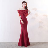 Burgundy Dress Formal Sexy Party Host Tube Top Short Dress for Women