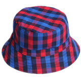 Bucket Hat Fishing Cap Cotton Print Fisherman Hat Autumn and Winter Double-Sided Men and Women Color Plaid Printed Wholesale
