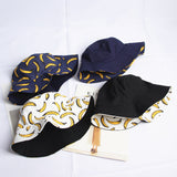 Bucket Hat Fishing Cap Cotton Print Fisherman Hat Cartoon Print Men and Women Fashion Casual