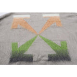 Off White Sweater Men'S Autumn And Winter Arrow Gradient Sweater Owt