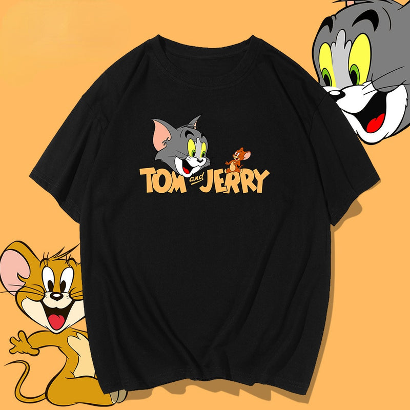 Tom And Jerry T Shirt Cat And Mouse Print