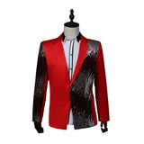 Men Prom Outfits Sequin Gradient Lightning