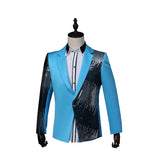 Men Prom Outfits Sequin Gradient Lightning