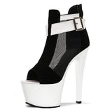 Platform Heels for Women Bohemian Peep Toe High Heel Hollowed Fashion Sandals
