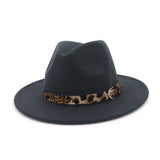 Beth Dutton Hat Woolen Top Hat Female Gentleman Fedora Hat Flat Brim