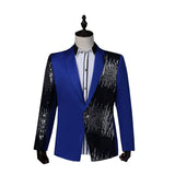 Men Prom Outfits Sequin Gradient Lightning