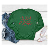 Merry and Bright Sweatshirts Crew Neck Sweater Merry and Bright