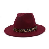 Beth Dutton Hat Woolen Top Hat Female Gentleman Fedora Hat Flat Brim