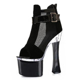 Platform Heels for Women Bohemian Peep Toe High Heel Hollowed Fashion Sandals