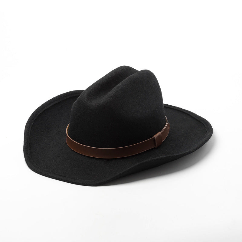 Beth Dutton Hat Autumn and Winter Belt Woolen Cowboy Hat Men and Women