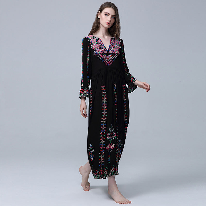 Beth Dutton Bohemian Dress Winter Autumn Midi Dresses