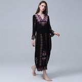 Beth Dutton Bohemian Dress Winter Autumn Midi Dresses
