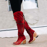 Beth Dutton Shoes Autumn and Winter Snow Boots over the Knee Boots Boots