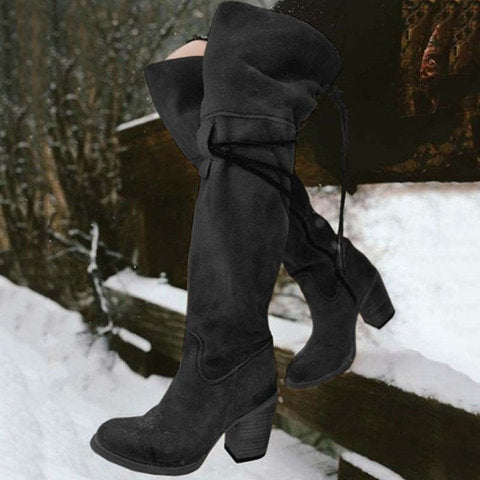 Beth Dutton Shoes Autumn and Winter Snow Boots over the Knee Boots Boots