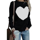 Women Pullover Knit Sweater Women's Sweater Autumn and Winter Large Size Love Sweater Women