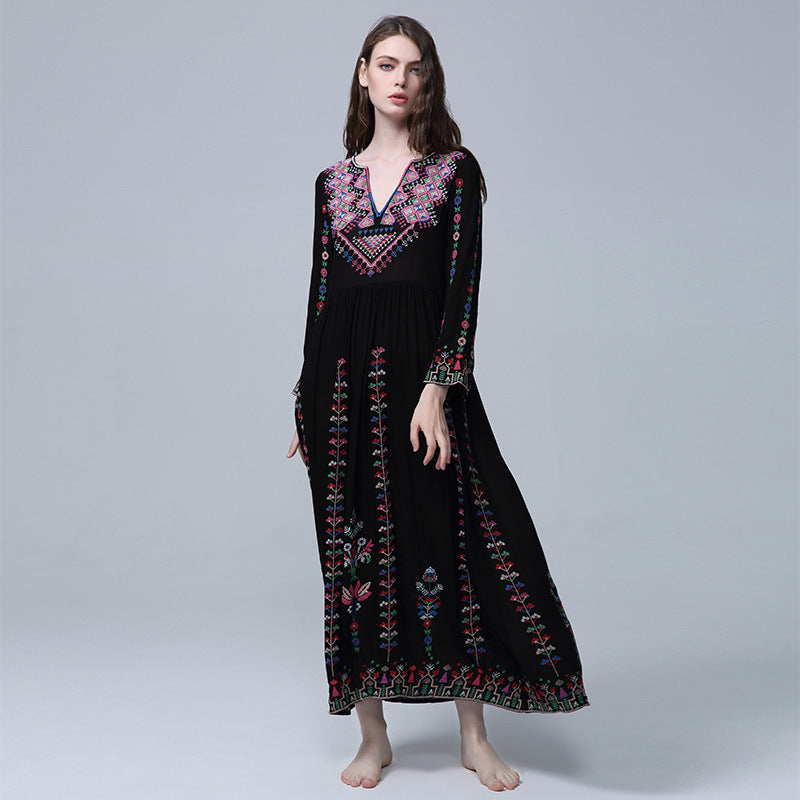 Beth Dutton Bohemian Dress Winter Autumn Midi Dresses