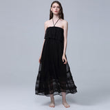 Beth Dutton Bohemian Summer Spring Midi Dress Embroidered Flowers Strap Tube Top