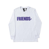 Vlone Sweatshirt Big V Printed Men'S And Women'S Loose Casual Long Sleeves Tshirt Autumn