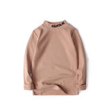 Children Long Sleeve Shirts Autumn and Winter Cotton Men's Long Sleeve Solid Color