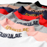 Children Long Sleeve Shirts Autumn and Winter Cotton Men's Long Sleeve Solid Color