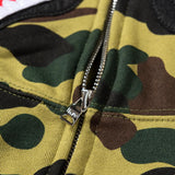 Bathing Ape Hoodie Autumn and Winter Shark Mouth Men and Women Casual Camouflage Thin Sweater Baggy Coat