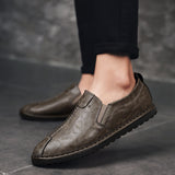 Men's Loafers Relaxedfit Slipon Loafer Men Shoes Fall Casual Leather Shoes Male Summer Men's Shoes