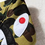 Bathing Ape Hoodie Autumn and Winter Shark Mouth Men and Women Casual Camouflage Thin Sweater Baggy Coat