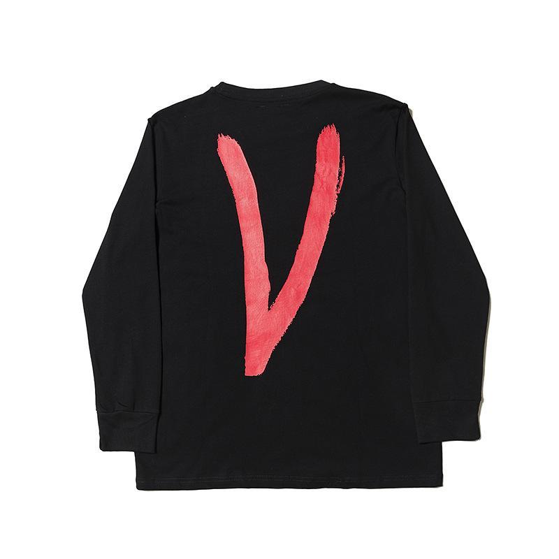 Vlone Sweatshirt Men'S Clothing Long Sleeve Trendy Women'S Large Size Retro Sports Tshirt Top