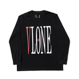 Vlone Sweatshirt Autumn And Winter Men'S Clothing Wholesale Popular Large V Long Sleeve Tshirt