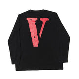 Vlone Sweatshirt Men'S Personality Plus Size Retro Sports Long Sleeve Tshirt