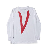 Vlone Sweatshirt Men'S Clothing Long Sleeve Trendy Women'S Large Size Retro Sports Tshirt Top