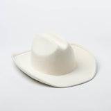 Beth Dutton Hat Autumn and Winter White Wool Men's and Women's Wool Felt Fedora Hat Top Hat
