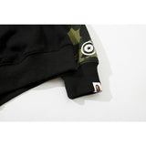 Bathing Ape Hoodie Autumn and Winter Fashion Brand Camouflage Embroidery Stitching Sleeves Cardigan Zipper Hoodie Coat