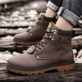 Men's Boots Work Boot Men Casual Hiking Boots Fall Winter Men Dr. Martens Boots Wear-Resistant Outdoor Work Shoes Retro