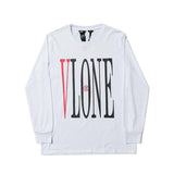 Vlone Sweatshirt Autumn And Winter Men'S Clothing Wholesale Popular Large V Long Sleeve Tshirt