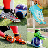Football Shoes High-Top Soccer Shoes Men's AG Nail Bottom Artificial Grass Sneakers