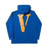 Vlone Hoodie Life Sweater Hip Hop Loose Men'S And Women'S Purple Hoodie