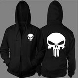 Skull Apparel Skull Zipper Sweater Fleece Padded Coat Cardigan