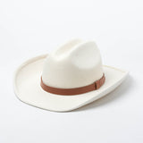 Beth Dutton Hat Autumn and Winter White Wool Men's and Women's Wool Felt Fedora Hat Top Hat