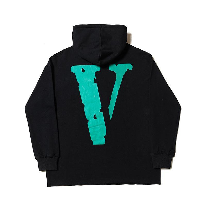 Vlone Hoodie Printing Hooded Jacket Coat Autumn And Winter Clothing