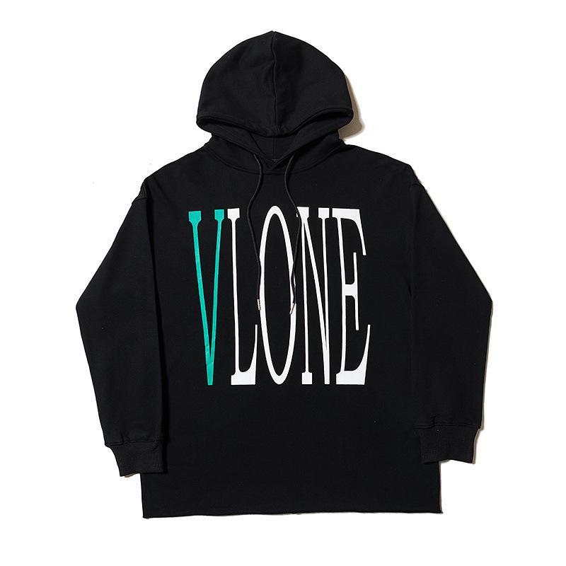 Vlone Hoodie Printing Hooded Jacket Coat Autumn And Winter Clothing