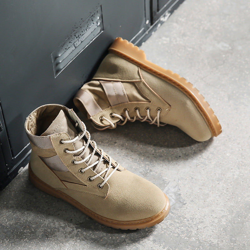 Desert Boots Dr. Martens Boots Men's Boots Military Boots Middle Top Working Wear Fashion Men's Desert Boots Spring