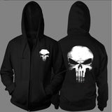 Skull Apparel Skull Zipper Sweater Fleece Padded Coat Cardigan