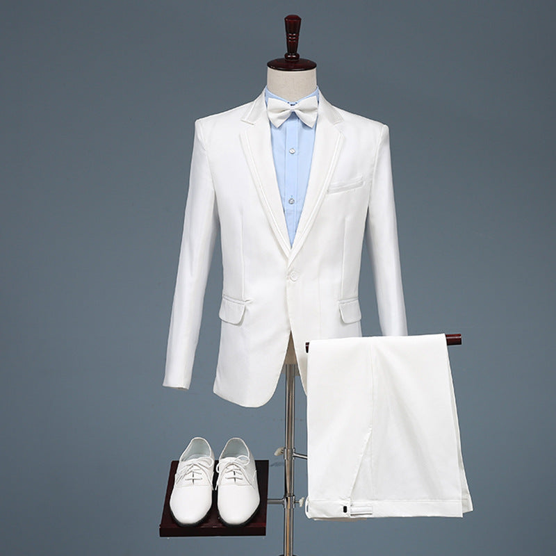 Black Tie Attire Casual Suit Dress Best Man Performance Dress